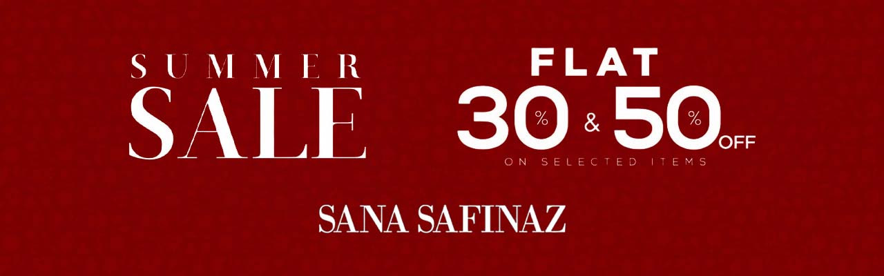 Sana Safinaz Summer Sale FLAT 30% OFF & FLAT 50% OFF